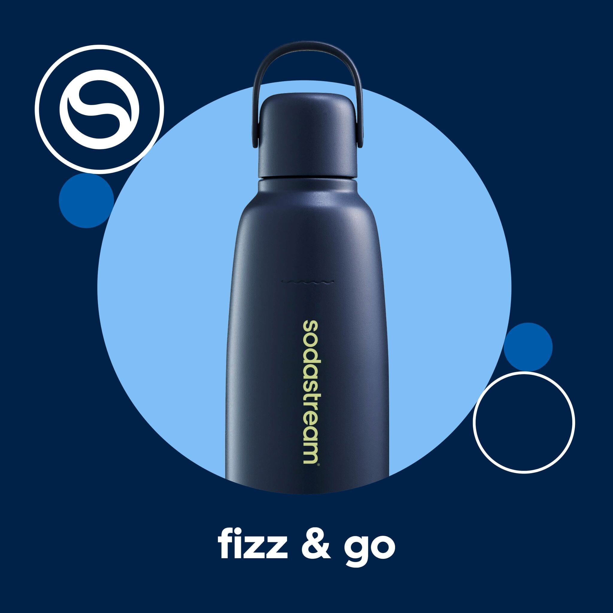 Sodastream Fizz & Go™ Insulated Stainless Steel Bottle Storm Blue 30.4 oz - Image 4