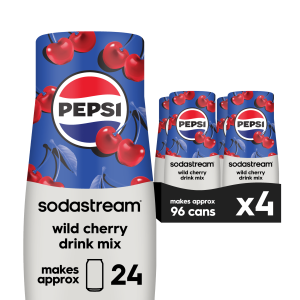 Sodastream Pepsi® Wild Cherry Drink Mix 4 Pack 440ml